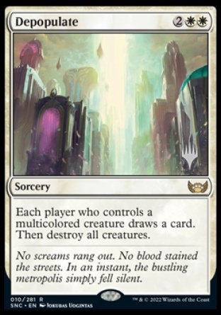 Depopulate (Promo Pack) [Streets of New Capenna Promos] | Local Legends