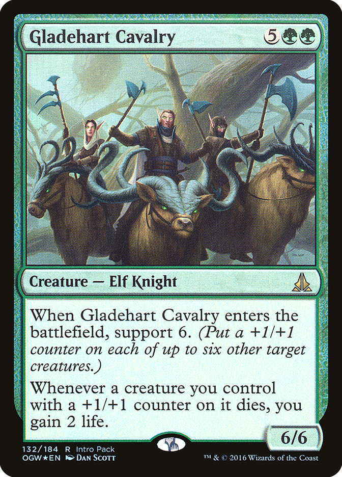 Gladehart Cavalry (Intro Pack) [Oath of the Gatewatch Promos] | Golgari Games