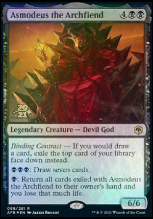 Asmodeus the Archfiend [Dungeons & Dragons: Adventures in the Forgotten Realms Prerelease Promos] | Golgari Games