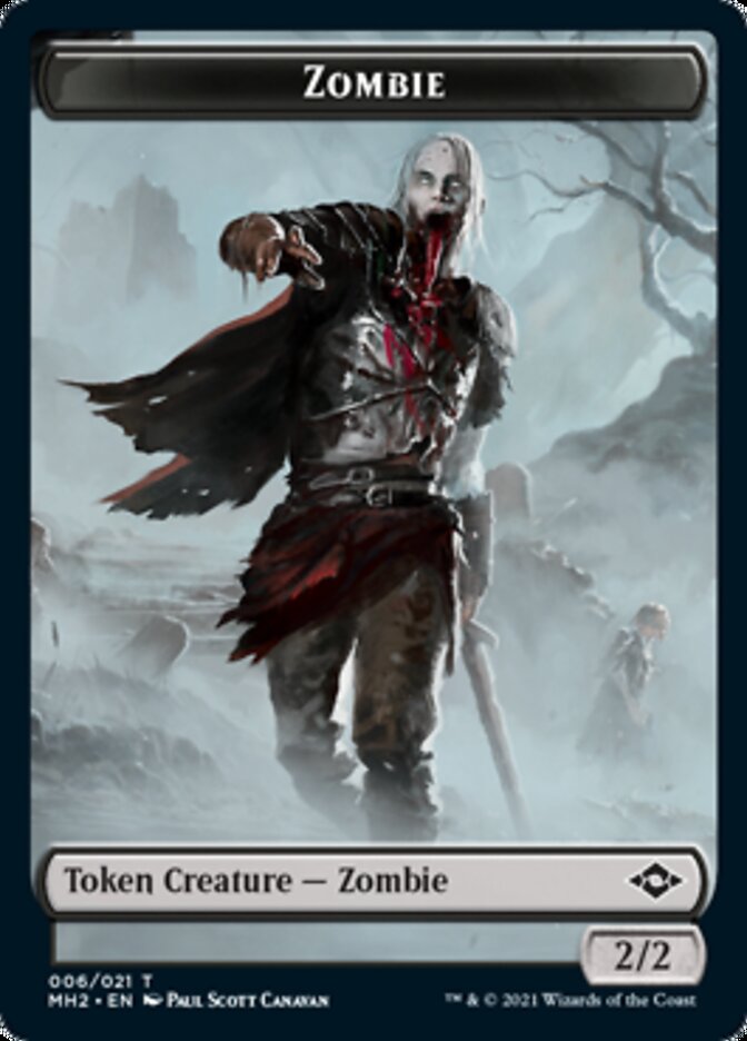 Zombie Token [Modern Horizons 2 Tokens] | Golgari Games