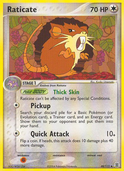 Raticate (48/112) [EX: FireRed & LeafGreen] | Golgari Games