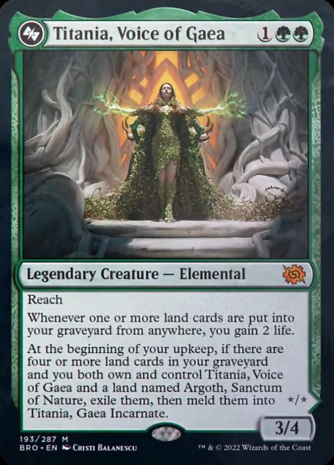 Titania, Voice of Gaea [The Brothers' War] | Golgari Games