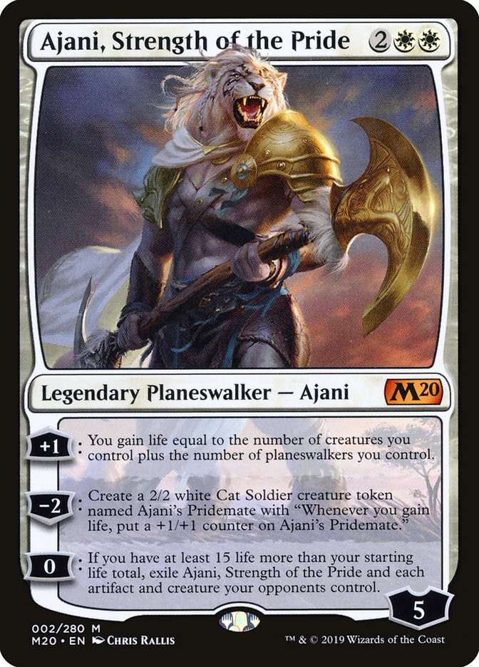 Ajani, Strength of the Pride [Core Set 2020] | Local Legends