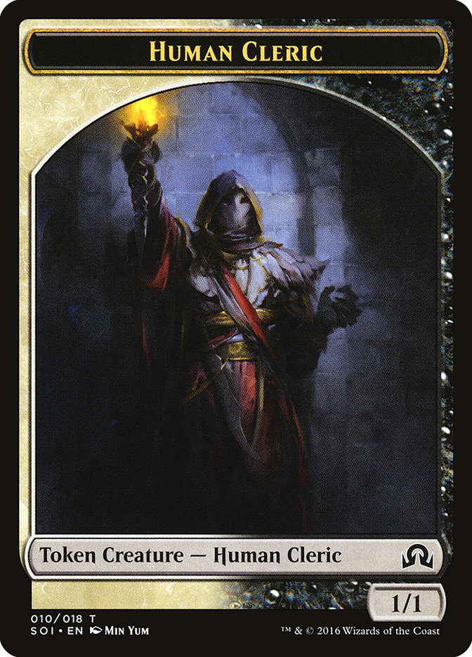 Human Cleric Token [Shadows over Innistrad Tokens] | Golgari Games