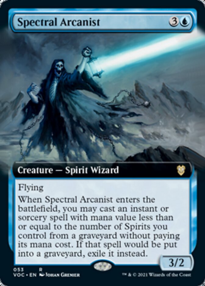 Spectral Arcanist (Extended Art) [Innistrad: Crimson Vow Commander] | Golgari Games