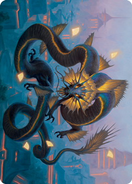 Ao, the Dawn Sky 1 Art Card [Kamigawa: Neon Dynasty Art Series] | Golgari Games