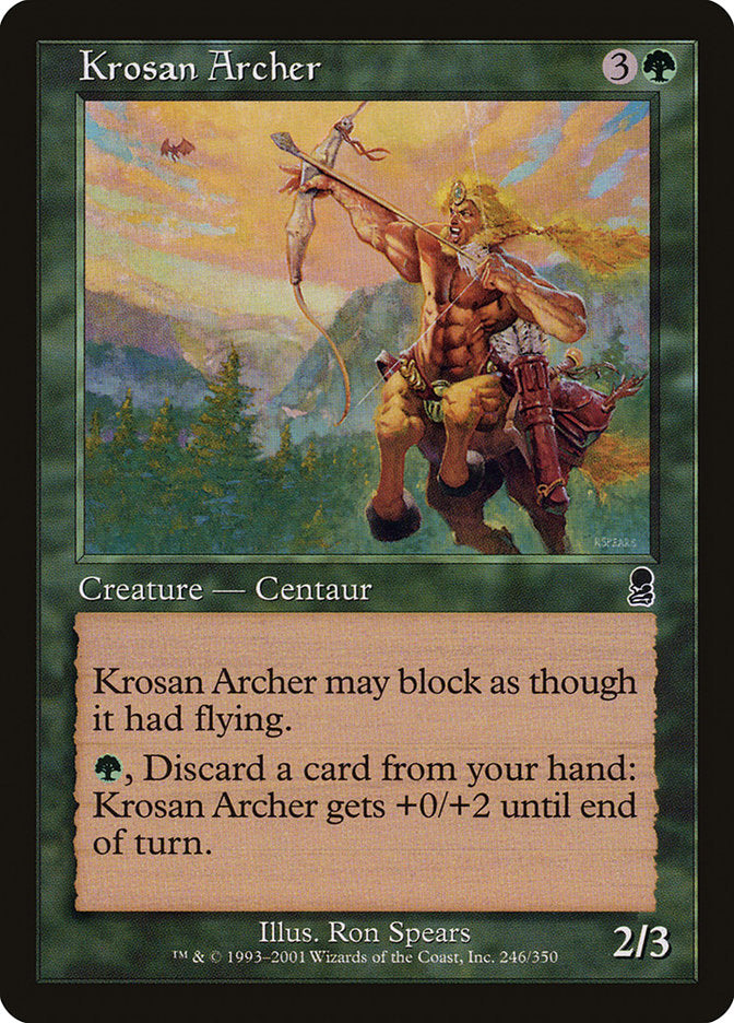 Krosan Archer [Odyssey] | Golgari Games