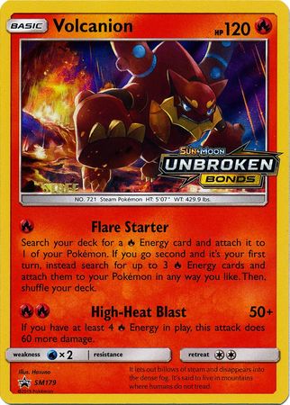 Volcanion (SM179) (Staff Prerelease Promo) [Sun & Moon: Black Star Promos] | Golgari Games