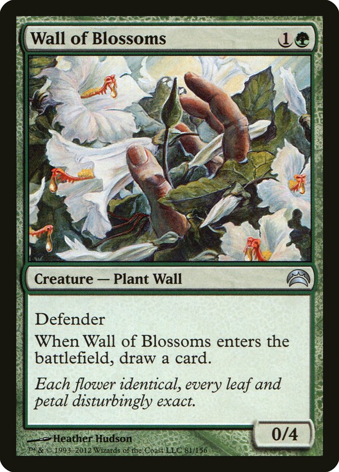 Wall of Blossoms [Planechase 2012] | Golgari Games