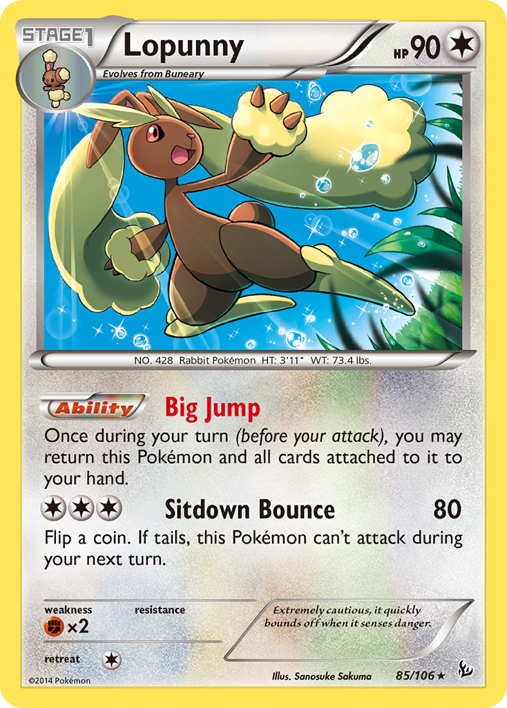 Lopunny (85/106) [XY: Flashfire] | Golgari Games