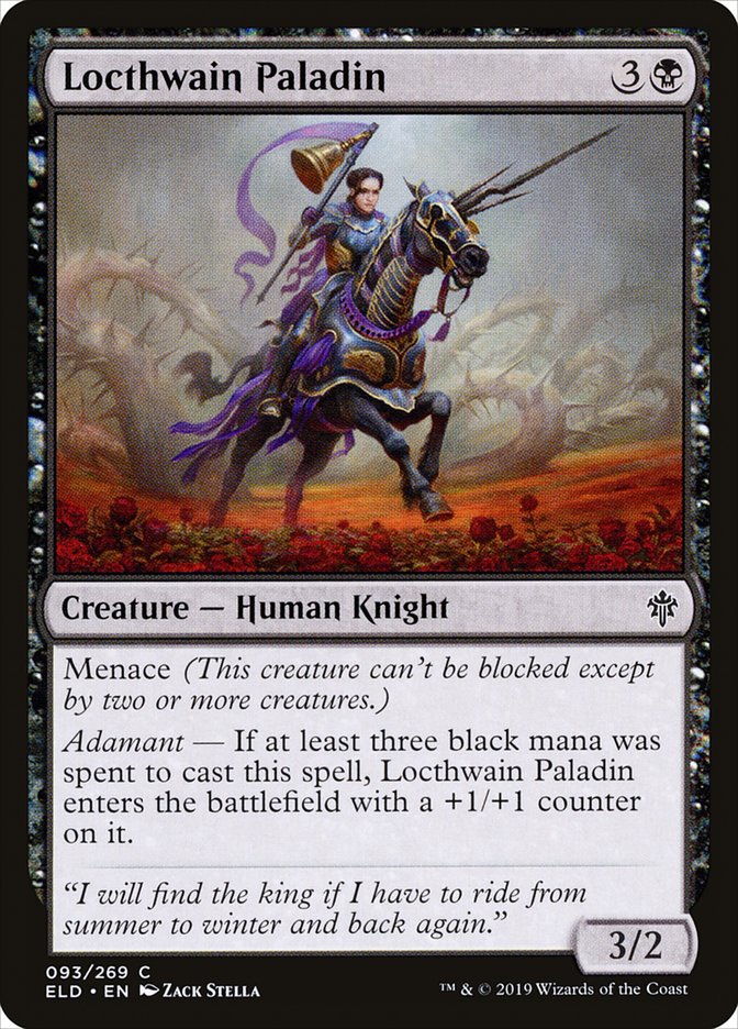 Locthwain Paladin [Throne of Eldraine] | Local Legends