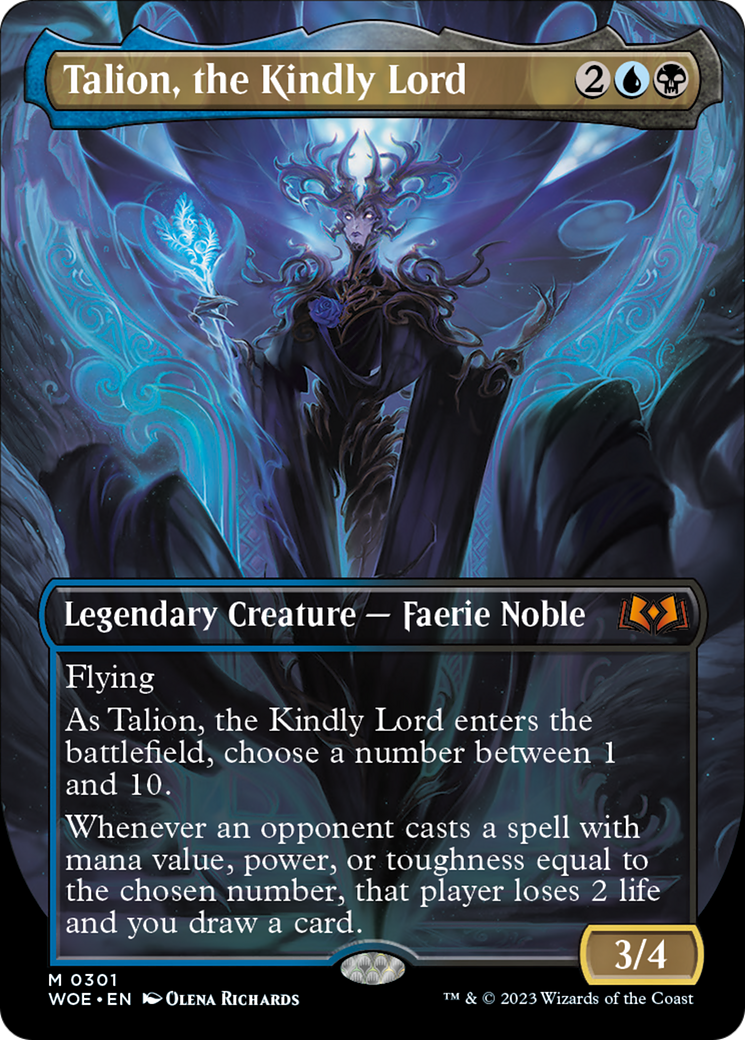 Talion, the Kindly Lord (Borderless Alternate Art) [Wilds of Eldraine] | Golgari Games