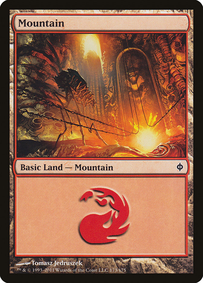 Mountain (173) [New Phyrexia] | Golgari Games