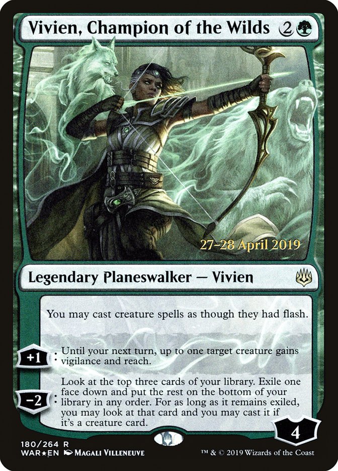 Vivien, Champion of the Wilds [War of the Spark Prerelease Promos] | Golgari Games