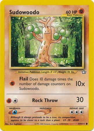 Sudowoodo (77/111) [Neo Genesis Unlimited] | Golgari Games