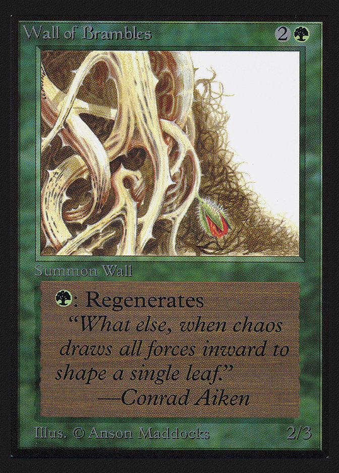 Wall of Brambles [Collectors' Edition] | Golgari Games