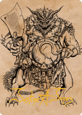 Thrakkus the Butcher Art Card (Gold-Stamped Signature) [Commander Legends: Battle for Baldur's Gate Art Series] | Local Legends