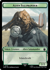 Alien Salamander // Mutant Double-Sided Token [Doctor Who Tokens] | Golgari Games