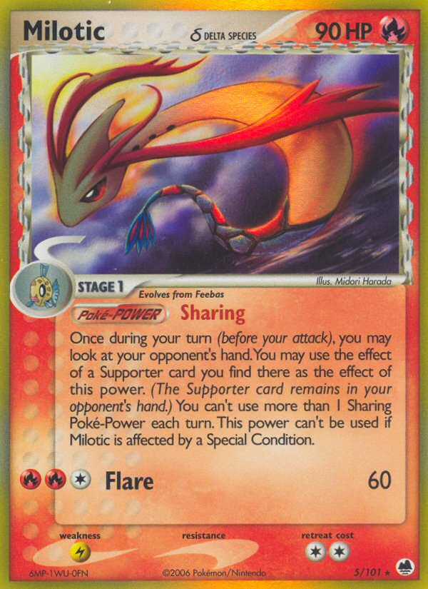 Milotic (5/101) (Delta Species) [EX: Dragon Frontiers] | Golgari Games