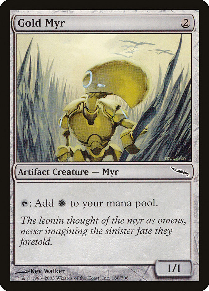 Gold Myr [Mirrodin] | Golgari Games