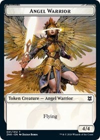 Angel Warrior // Hydra Double-sided Token [Zendikar Rising Tokens] | Golgari Games