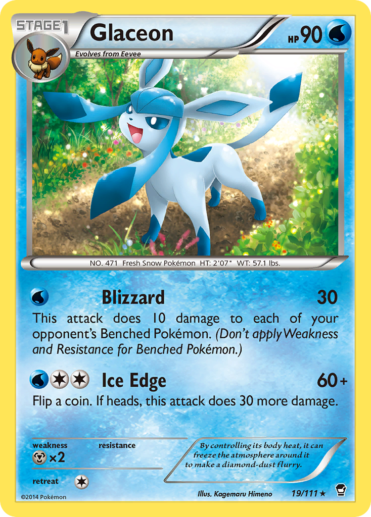 Glaceon (19/111) [XY: Furious Fists] | Golgari Games