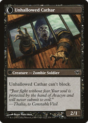 Loyal Cathar // Unhallowed Cathar [Dark Ascension] | Golgari Games