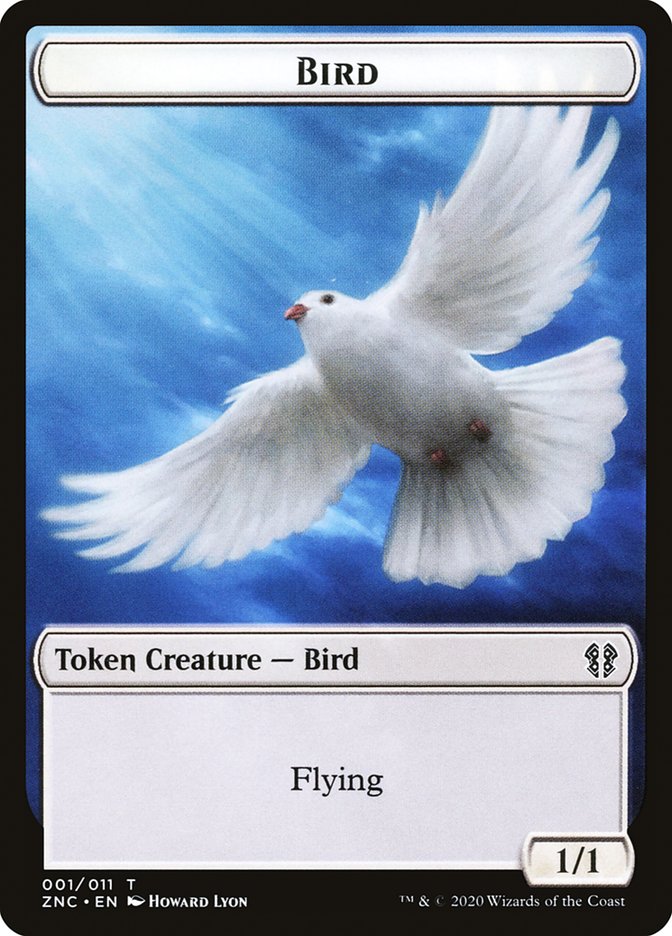 Bird // Kor Ally Double-sided Token [Zendikar Rising Commander Tokens] | Golgari Games