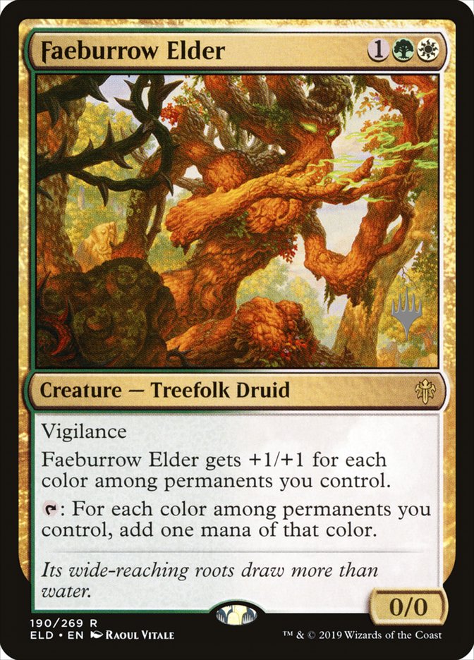 Faeburrow Elder (Promo Pack) [Throne of Eldraine Promos] | Golgari Games