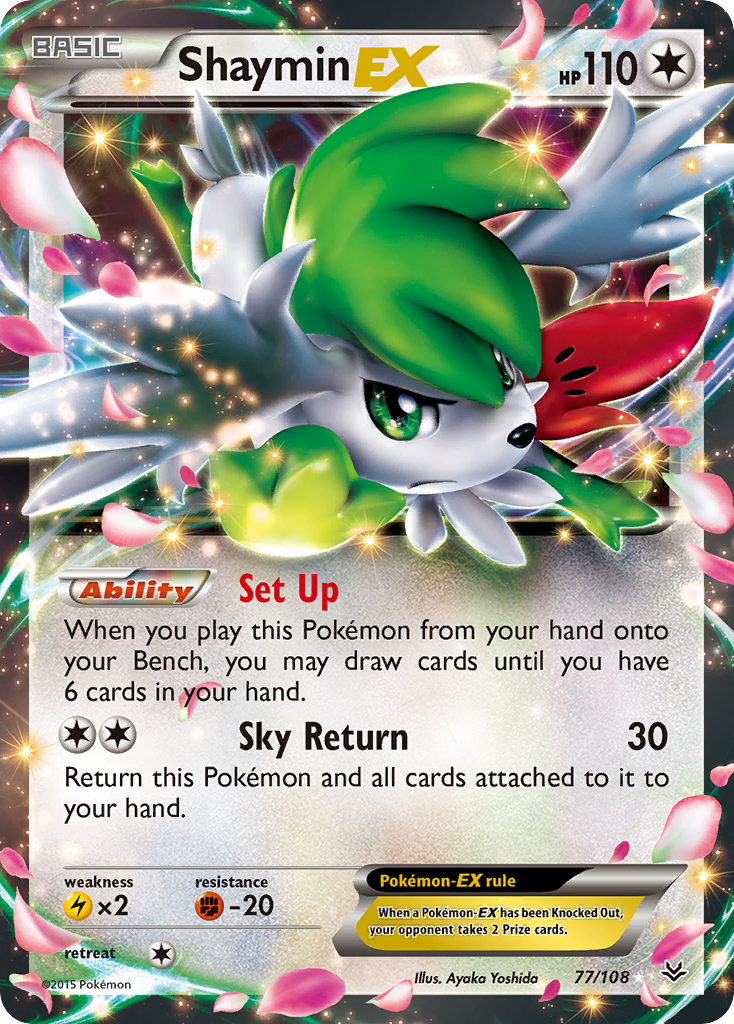 Shaymin EX (77/108) [XY: Roaring Skies] | Golgari Games