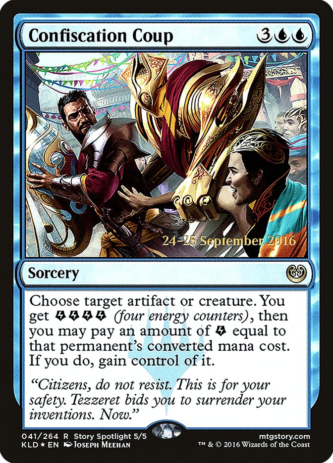 Confiscation Coup [Kaladesh Prerelease Promos] | Local Legends