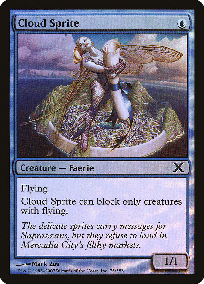 Cloud Sprite (Premium Foil) [Tenth Edition] | Local Legends