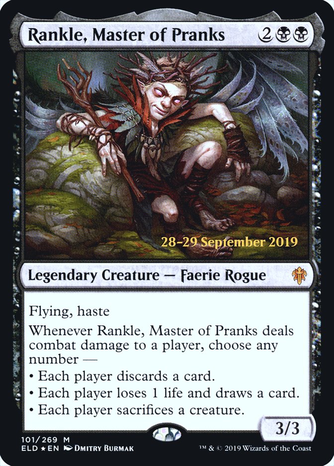 Rankle, Master of Pranks [Throne of Eldraine Prerelease Promos] | Golgari Games