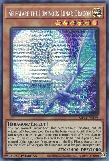 Seleglare the Luminous Lunar Dragon [MP21-EN159] Prismatic Secret Rare | Golgari Games