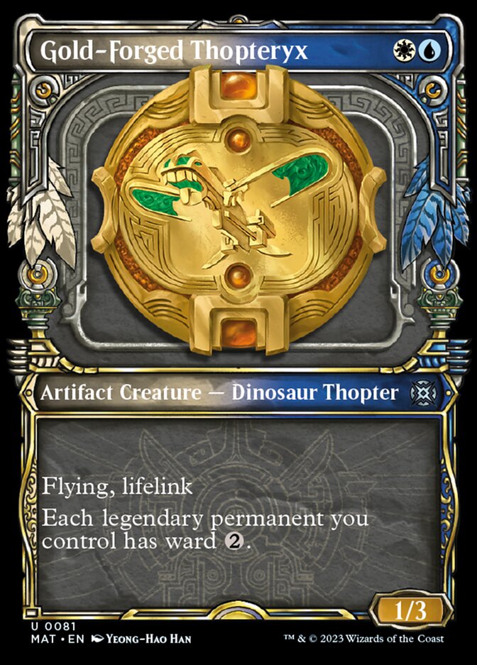 Gold-Forged Thopteryx (Showcase) [March of the Machine: The Aftermath] | Local Legends
