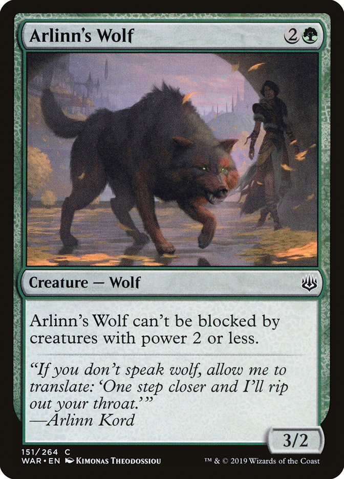 Arlinn's Wolf [War of the Spark] | Golgari Games