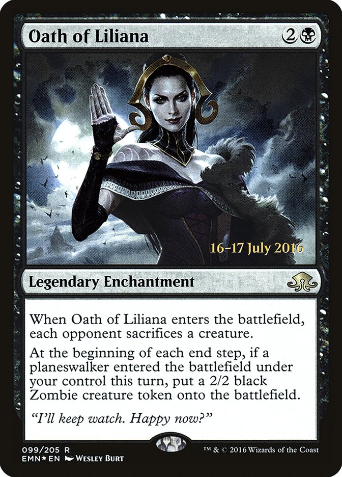 Oath of Liliana [Eldritch Moon Prerelease Promos] | Golgari Games