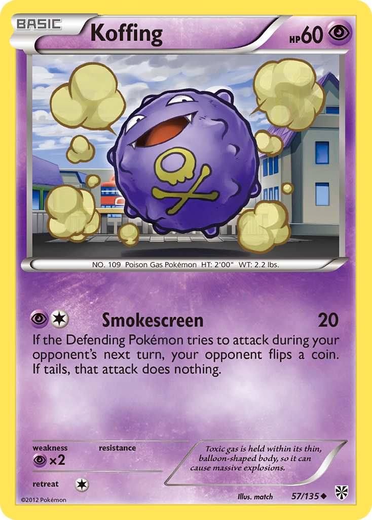 Koffing (57/135) [Black & White: Plasma Storm] | Golgari Games