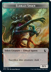 Eldrazi Spawn // Human Soldier Double-sided Token [Innistrad: Midnight Hunt Commander] | Golgari Games