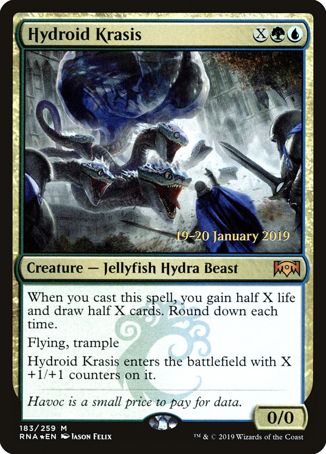 Hydroid Krasis [Ravnica Allegiance Prerelease Promos] | Golgari Games