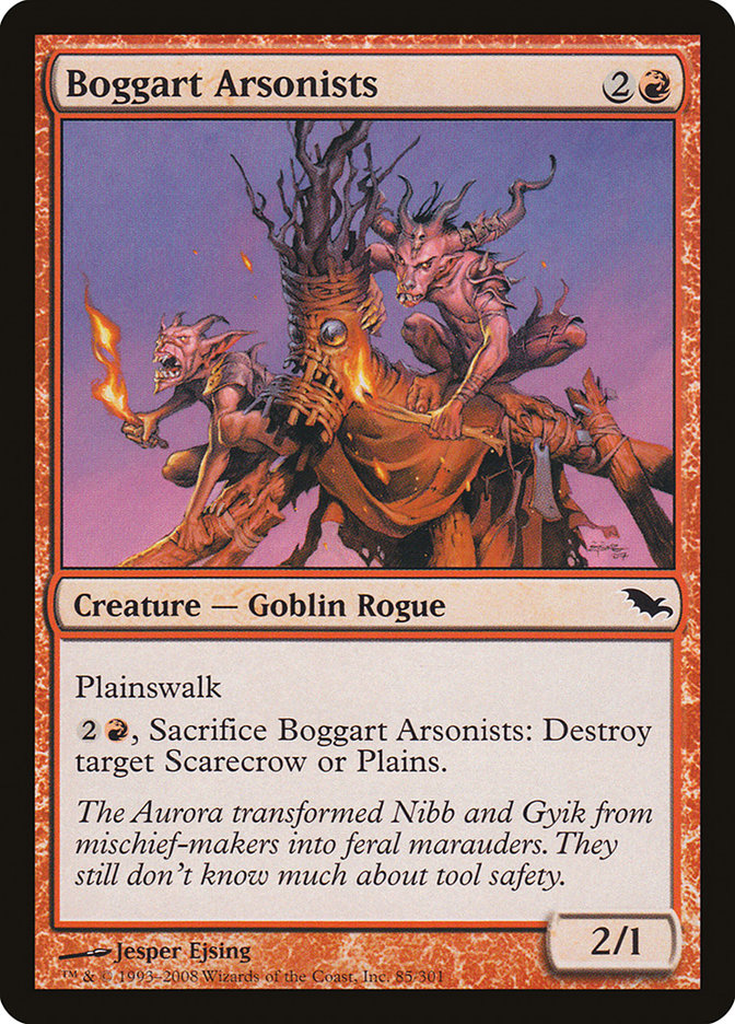 Boggart Arsonists [Shadowmoor] | Golgari Games