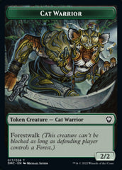 Saproling // Cat Warrior Double-sided Token [Dominaria United Tokens] | Golgari Games