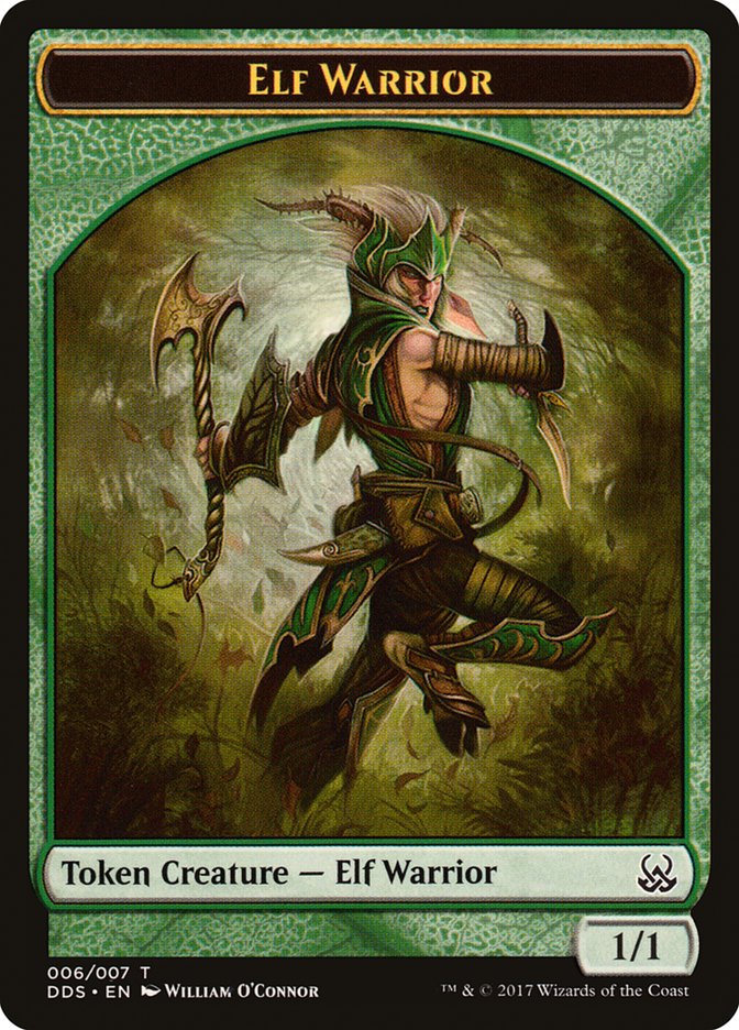 Elf Warrior Token [Duel Decks: Mind vs. Might Tokens] | Golgari Games