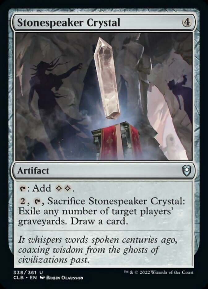 Stonespeaker Crystal [Commander Legends: Battle for Baldur's Gate] | Golgari Games