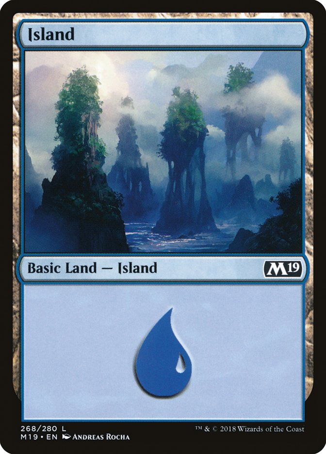 Island (268) [Core Set 2019] | Golgari Games