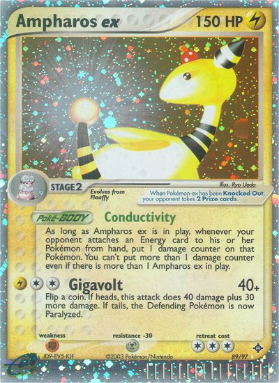 Ampharos ex (89/97) [EX: Dragon] | Golgari Games