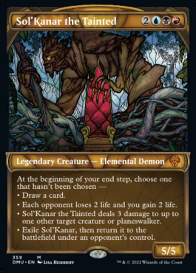 Sol'Kanar the Tainted (Showcase Textured) [Dominaria United] | Golgari Games