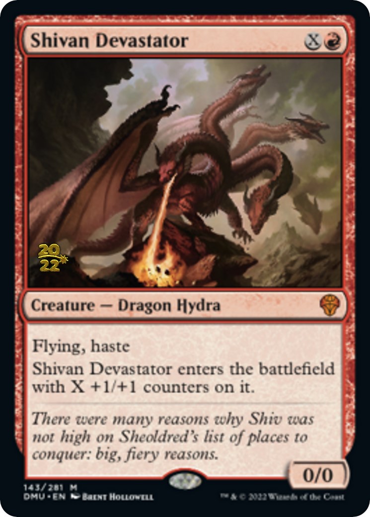 Shivan Devastator [Dominaria United Prerelease Promos] | Golgari Games