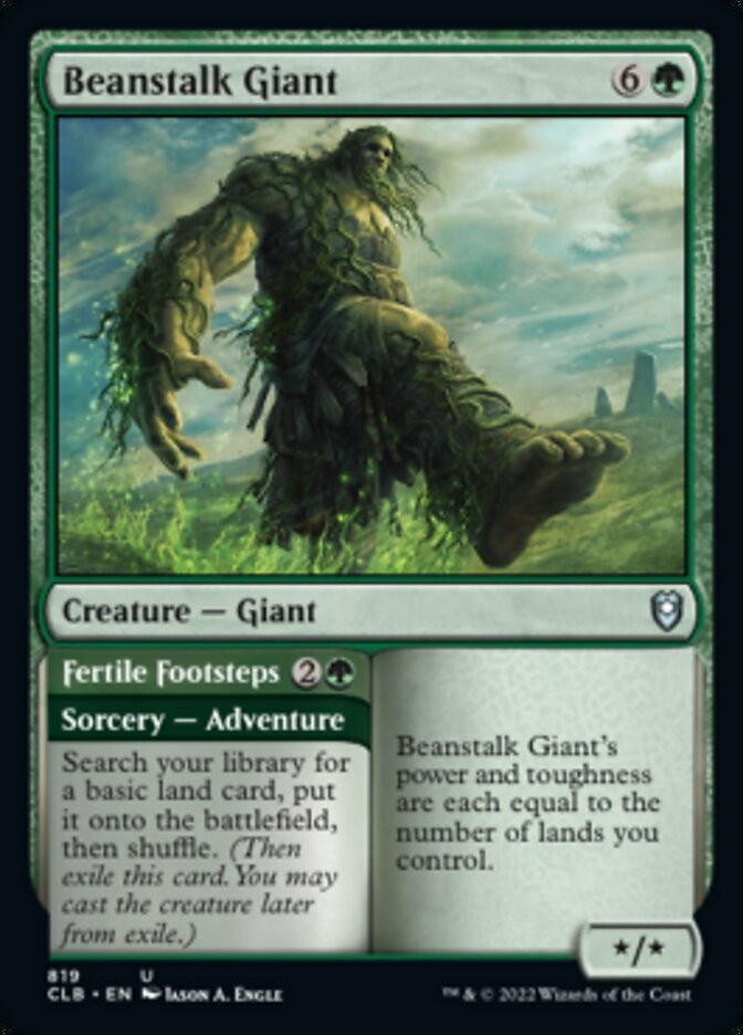 Beanstalk Giant // Fertile Footsteps [Commander Legends: Battle for Baldur's Gate] | Golgari Games