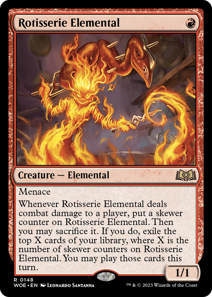 Rotisserie Elemental [Wilds of Eldraine] | Golgari Games